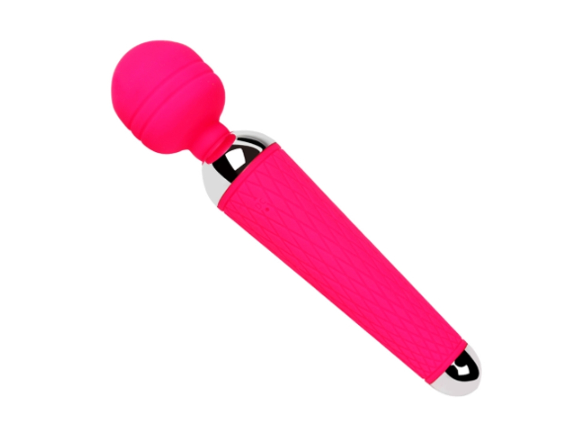 Massageador 10x Poderoso Extremo Poder Multivelocidade Sem Fio Recarregável Usb Corpo Portátil À Prova D Água (rosa)