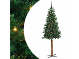 Árvore De Natal Slim Moderna Vidaxl Verde Pvc (210 Cm)