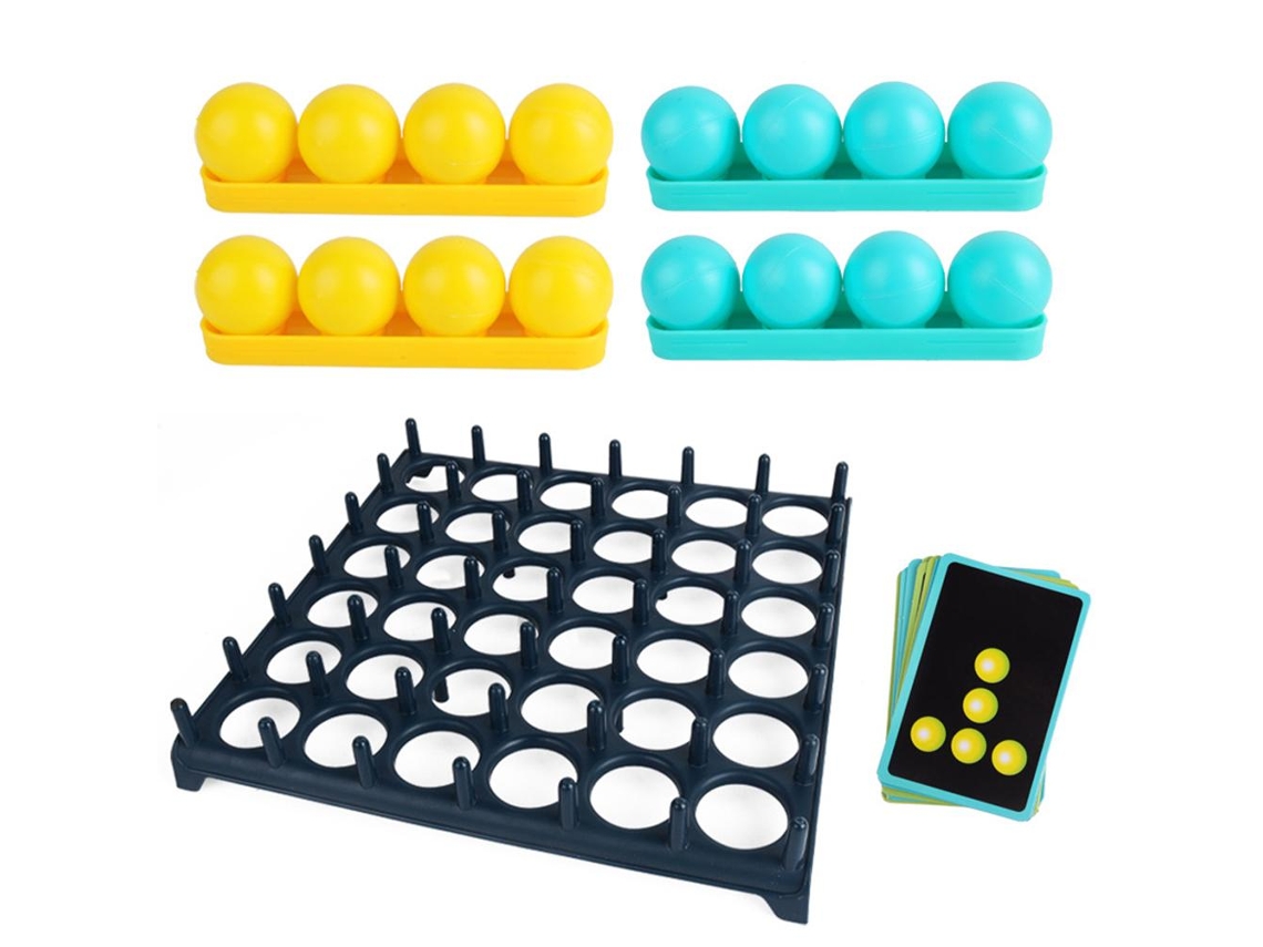 Mesa de Jogo Pong Challenge com Bola Interativa Saltitante para Crianças e Família - Brinquedo Multicolorido para Mesa Infantil