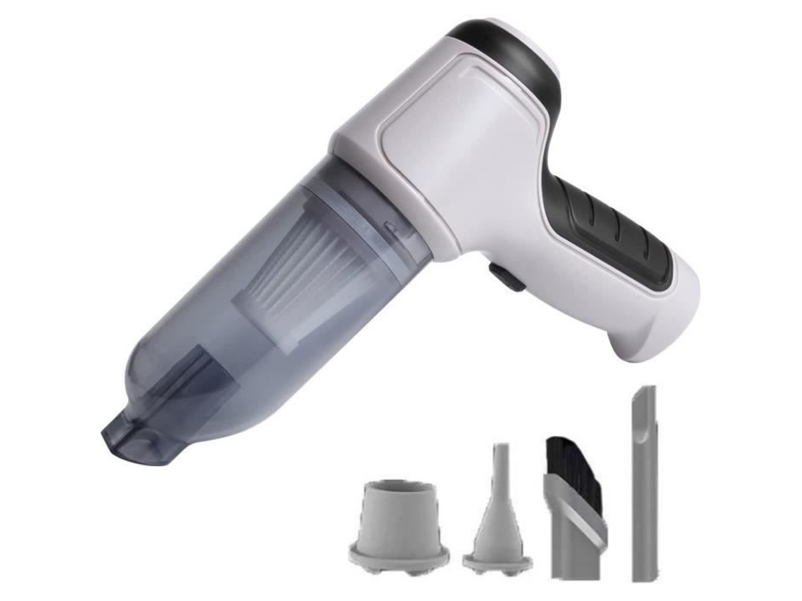 Aspirador de Pó para Carro Alta Potência 120W-9000Pa Sucção Forte Sem Fio Bateria Recarregável de 4000Mah Leve e Portátil H374