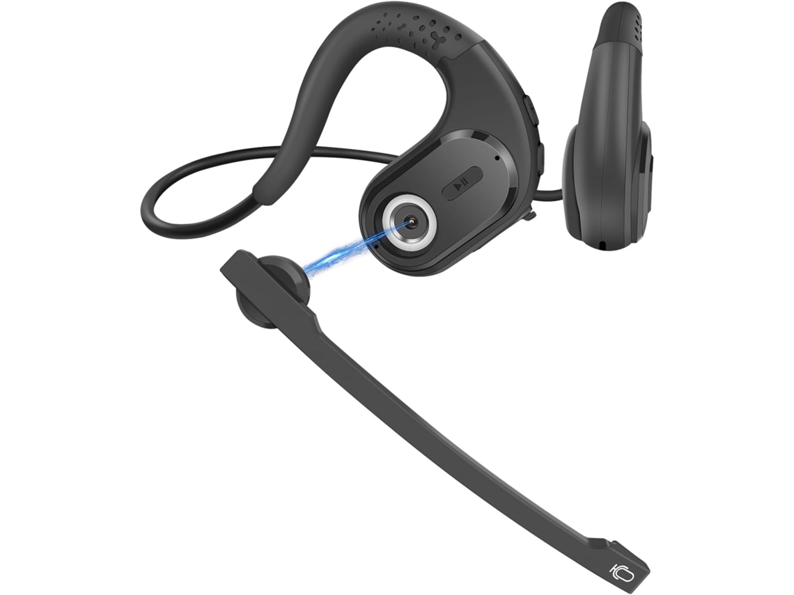 Fone De Ouvido Bluetooth Com Microfone Magnético E Redução De Ruído Dsp Para Pc, Laptop, Reuniões De Escritório E Atividades Esportivas (pre