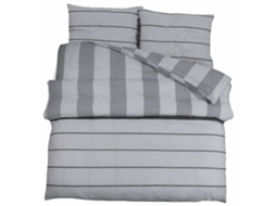 Duvet Cover Set, Duvet Cover Sets Vidaxl Cinzeto Algodão (220 X 240 Cm + 65 X 65 Cm)