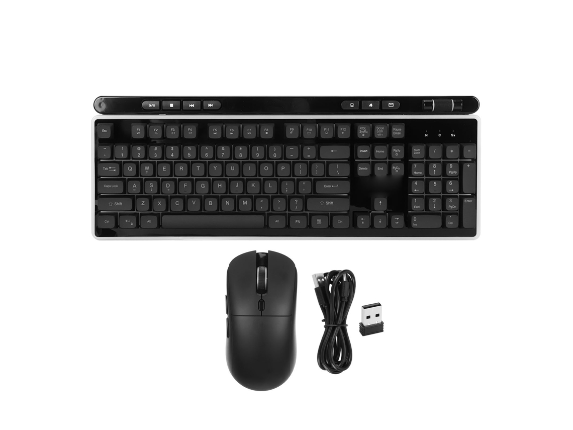 Combo De Teclado E Mouse Sem Fio Rgb