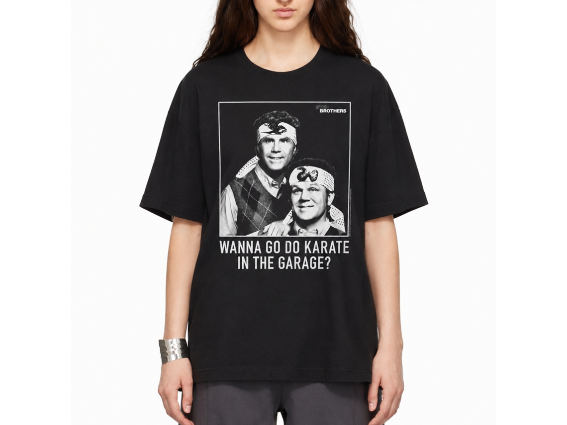 Rockinstone Step Brothers Movie Karate Black Adult T-shirt Size:l