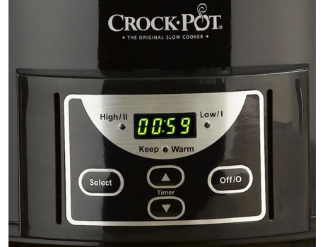 Máquina de Cozinha Slow Cooker CROCKPOT SCCPRC507B-050 (4.7 L) — 4.7L | Pré-programação: 20h