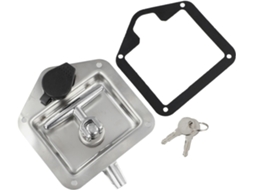 Suporte duplo em aço inoxidável com Alça T para porta de reboque, 2