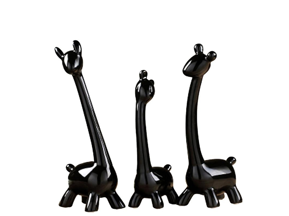 3 Peças de Enfeites de Cerâmica de Girafa ALLINLESS