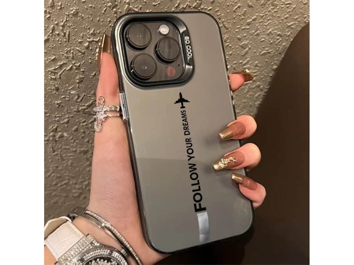Capa Para Iphone 17 Pro Laser Airplane H367p2 Cinza