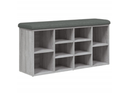 Banco Sapateira Cinzento Sonoma MAISON EXCLUSIVE em Derivados de Madeira (102x32x50 cm)