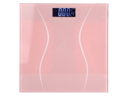 Balança Digital de Peso Corporal com LCD Retroiluminado Rosa | S/MARCA