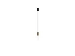 Candeeiro NOWODVORSKI Cylinder Solid Brass M Candeeiro De Suspensão (Transparente - Vidro)