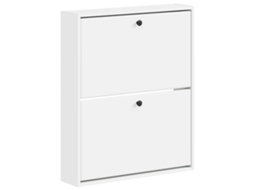 Vidaxl Armário De Sapatos De Parede Breda 71 X 17 X 86 Cm Branco