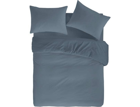Capa de Edredão  Pure (Azul Escuro - 240x220 cm - Algodão)