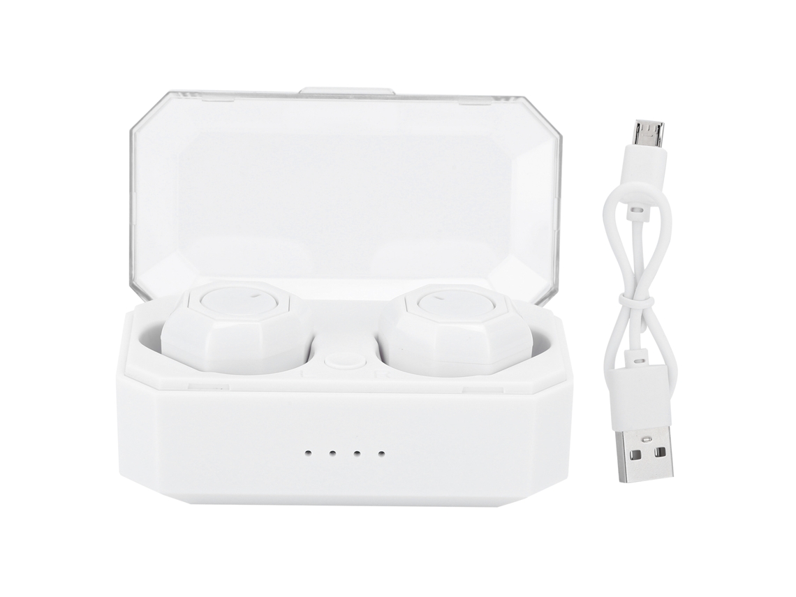Auriculares Deportivos Inalámbricos Estéreo Intrauditivos Bluetooth 5.0 Tws Blanco | S/MARCA
