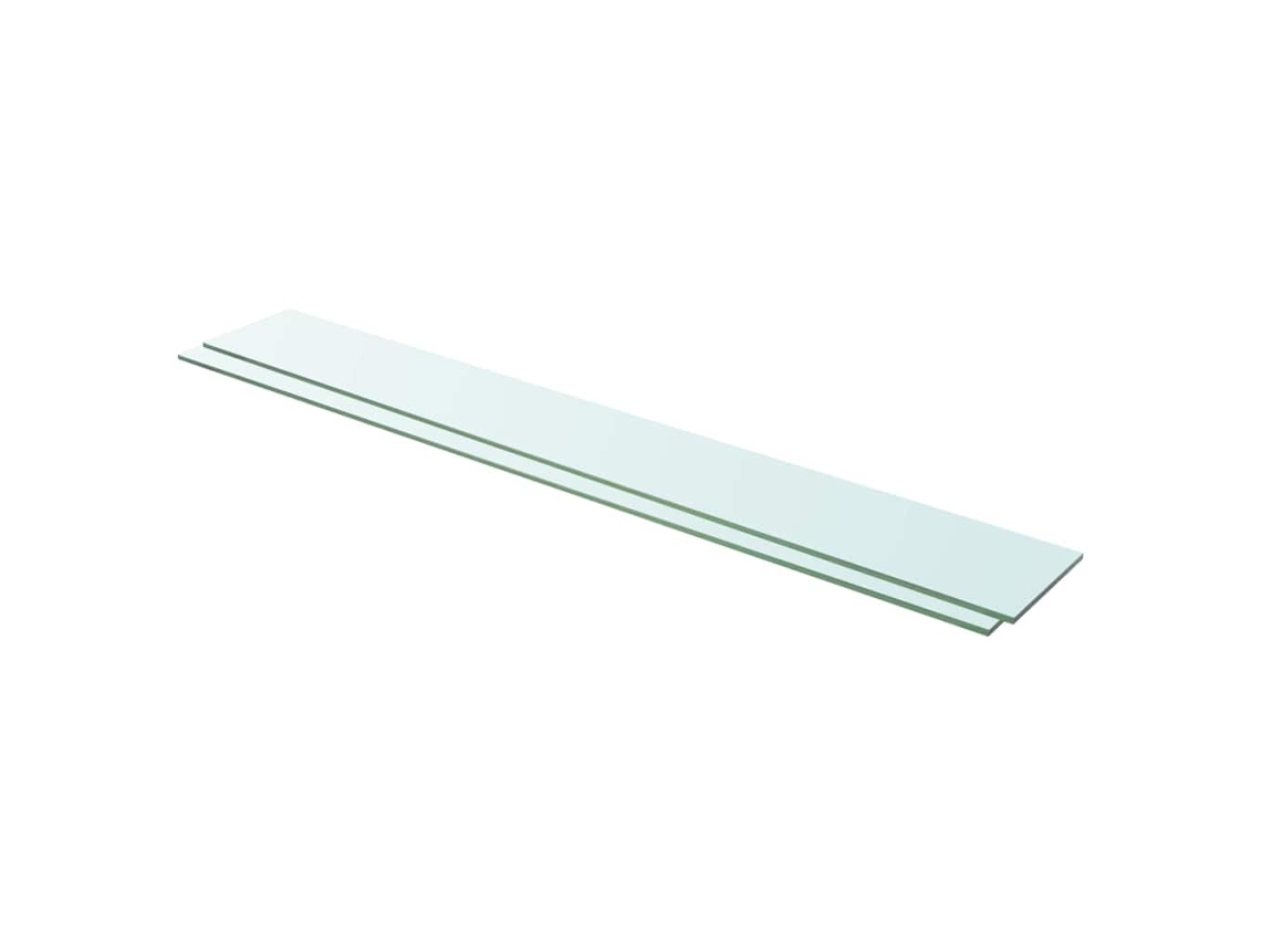 Vidaxl Prateleiras 2 Pcs 110x15 Cm Vidro Transparente