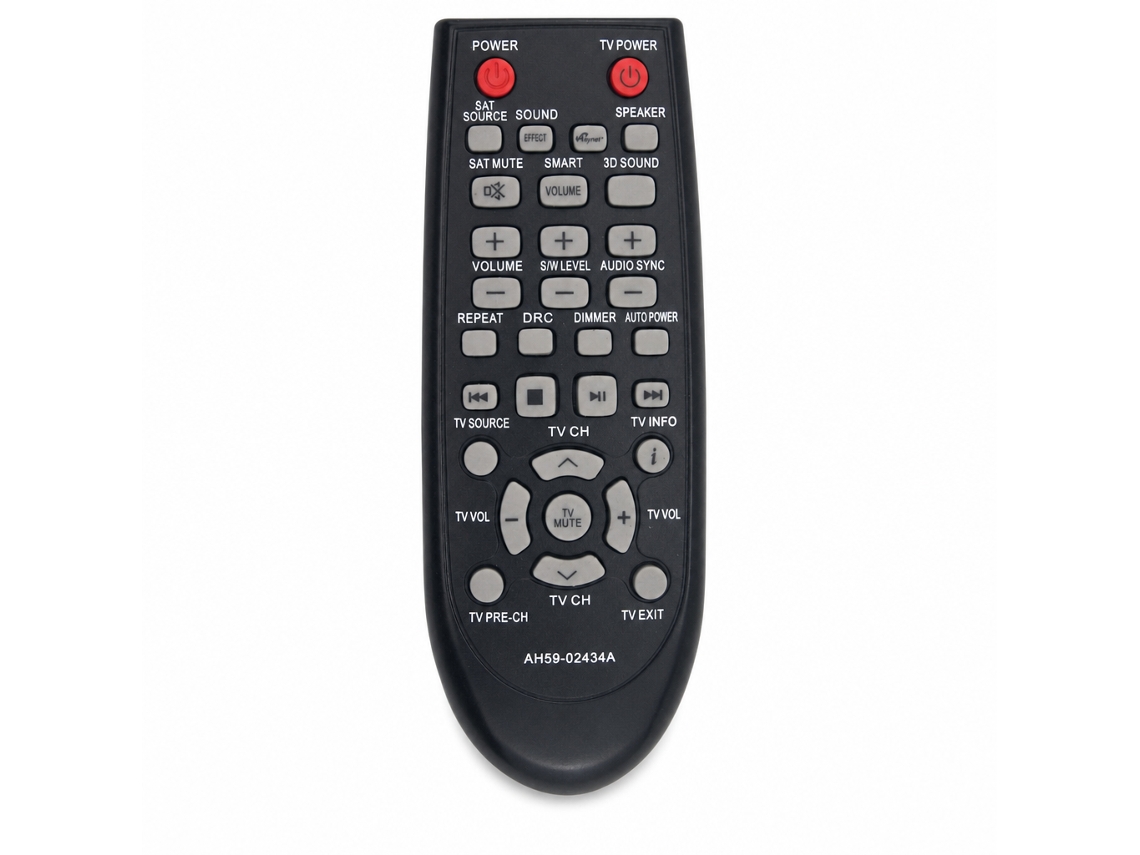 Comando À Distância Compatível Com Sistemas De Som Samsung Ah59-02434a