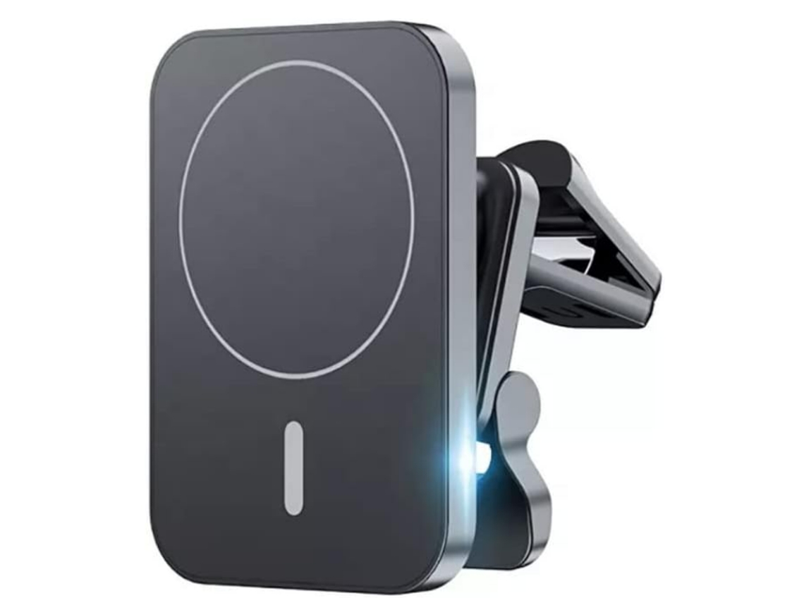 Carregador Carro Magsafe Qi Fast Yizhood Magnética Preto