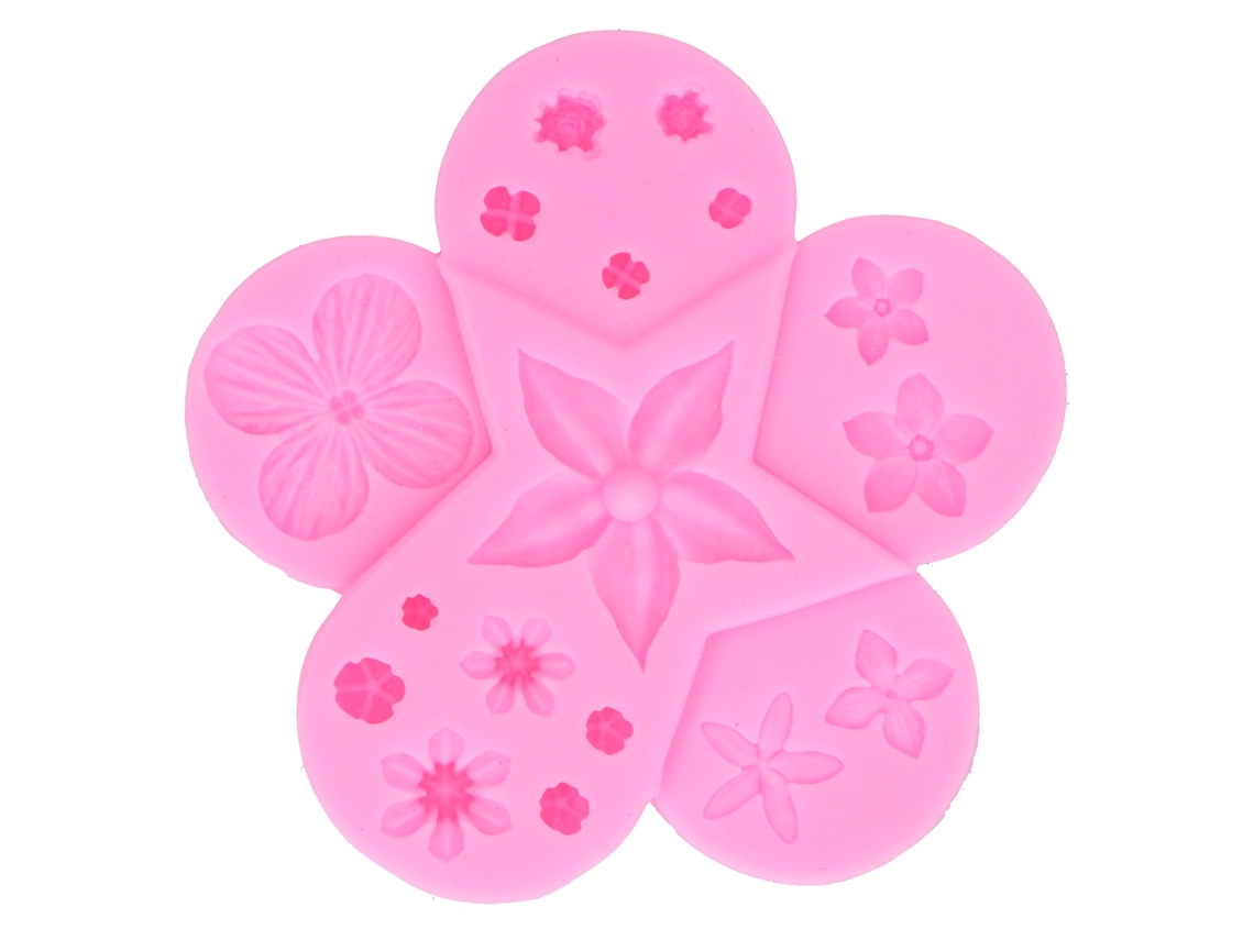 Molde De Silicone Para Chocolate E Bolo De Massa De Açúcar Em Forma De Flor E Folha Ferramenta De Bolo Ideal Other