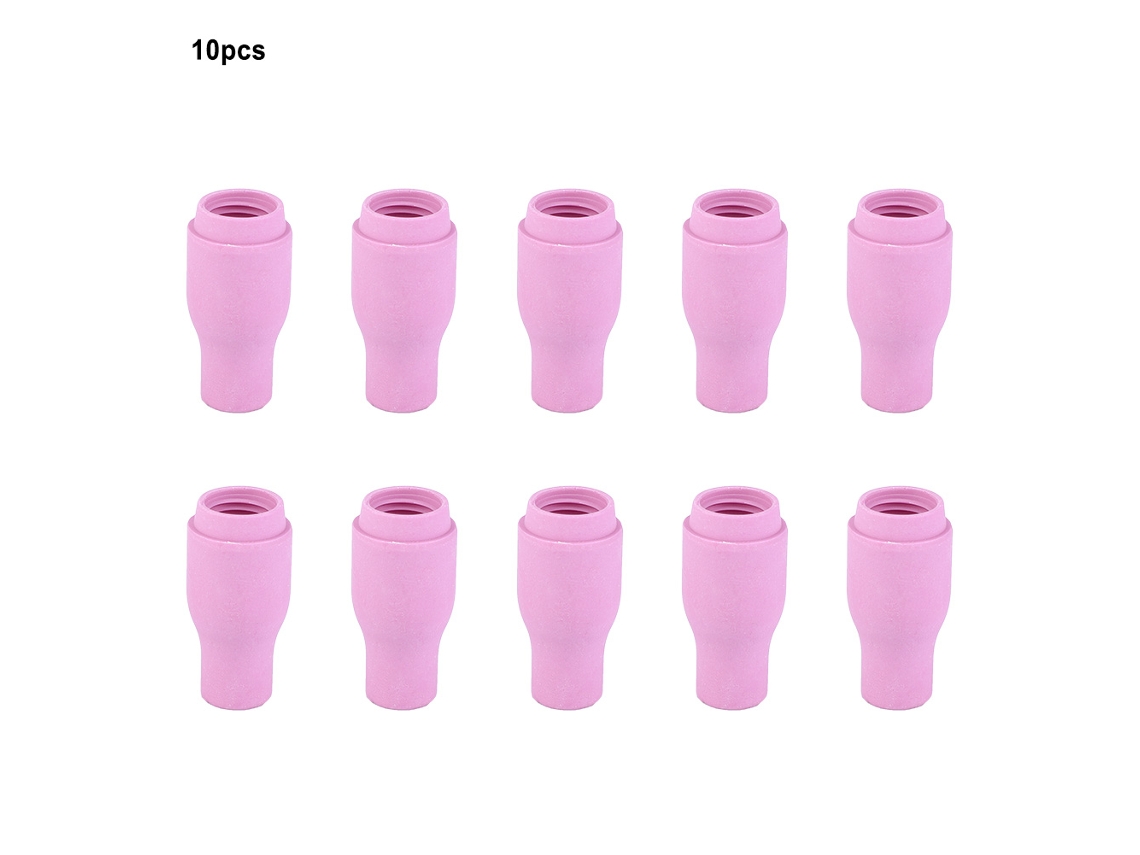 10 Peças De Bico Cerâmico 13n08 Para Soplete Tig Wp-9/17/18/20/25/26 De Soldagem