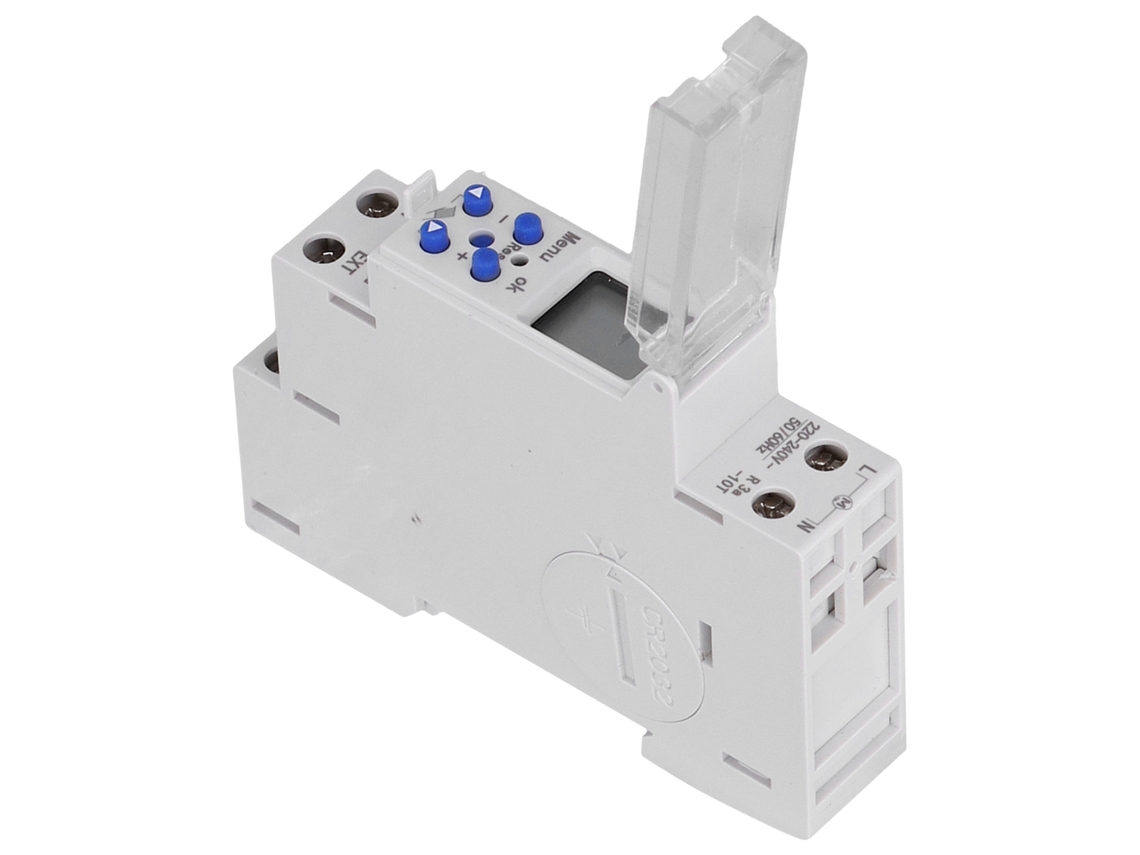 Interruptor de Tempo Programável Semanal Digital Tm610 2 para Rail Din