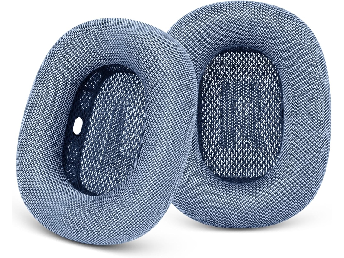 Compatíveis Com Apple Airpods Max, Estas Almofadas Auriculares São Feitas De Tecido De Malha Com Espuma Viscoelástica E Ímãs. Brancas. Chennnls
