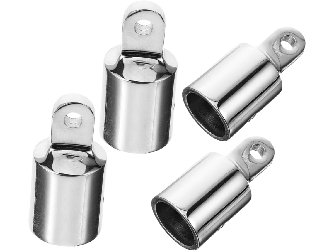 Conjunto De 4 Ilhós Robustos E Compactos Em Aço Inoxidável Para Postes De Suporte De Bimini