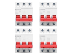 4 Peças de Interruptor Miniatura Dz47 63 3p 40a Berm