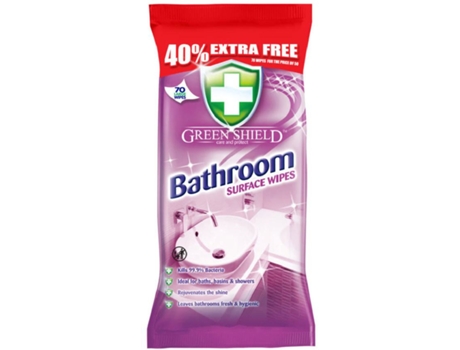 Toalhitas de Limpeza WC GREEN SHIELD emb. 70 un