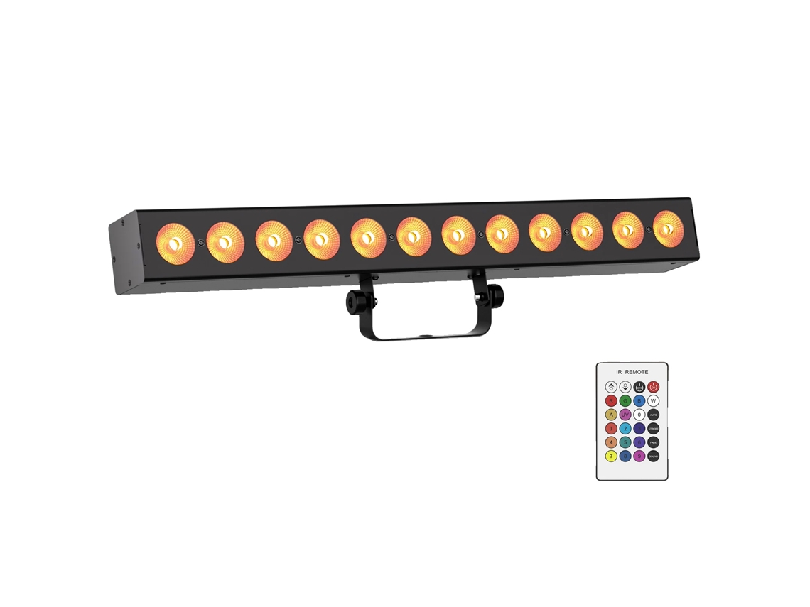 Luzes De Lavagem De Parede, Rgbwauv, Controle Remoto, Preto, Eu Plug Oem