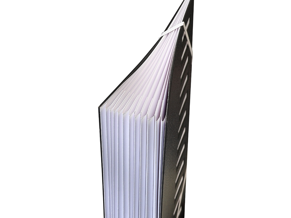 Pasta de Mesa EXTENDOS Din A4 1-7 7 Compartimentos Preto