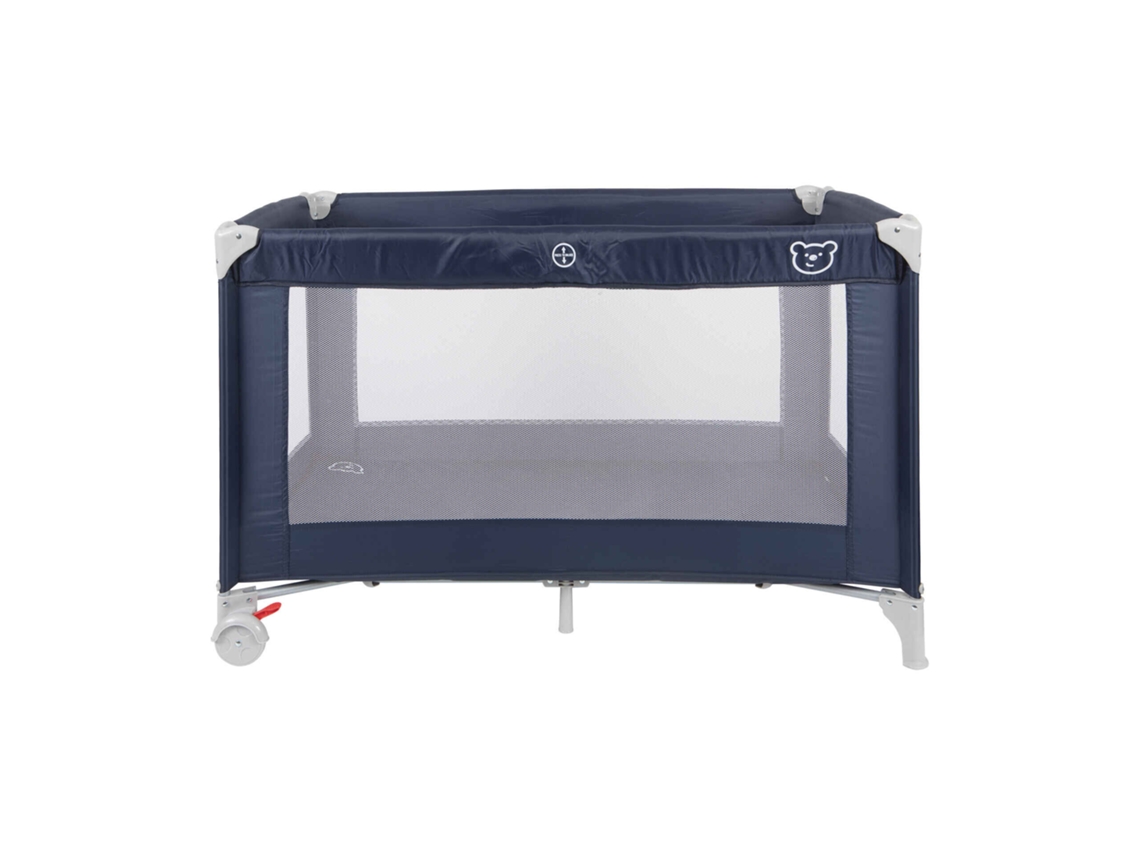 Cama De Viagem Azul Happy Bear