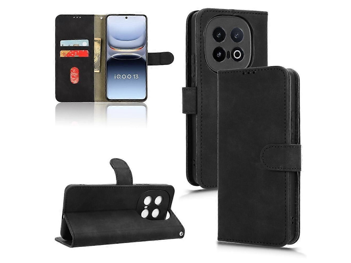 Capa De Celular De Couro Com Flip Magnético Skin Feel