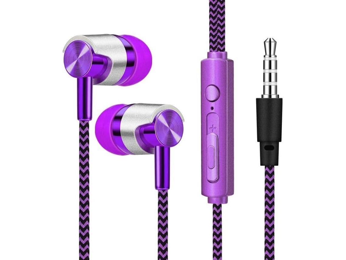Fones De Ouvido Intra Auriculares Com Fio, Tecnologia De Cancelamento Ruído E Design Ergonômico Para Um Encaixe Seguro