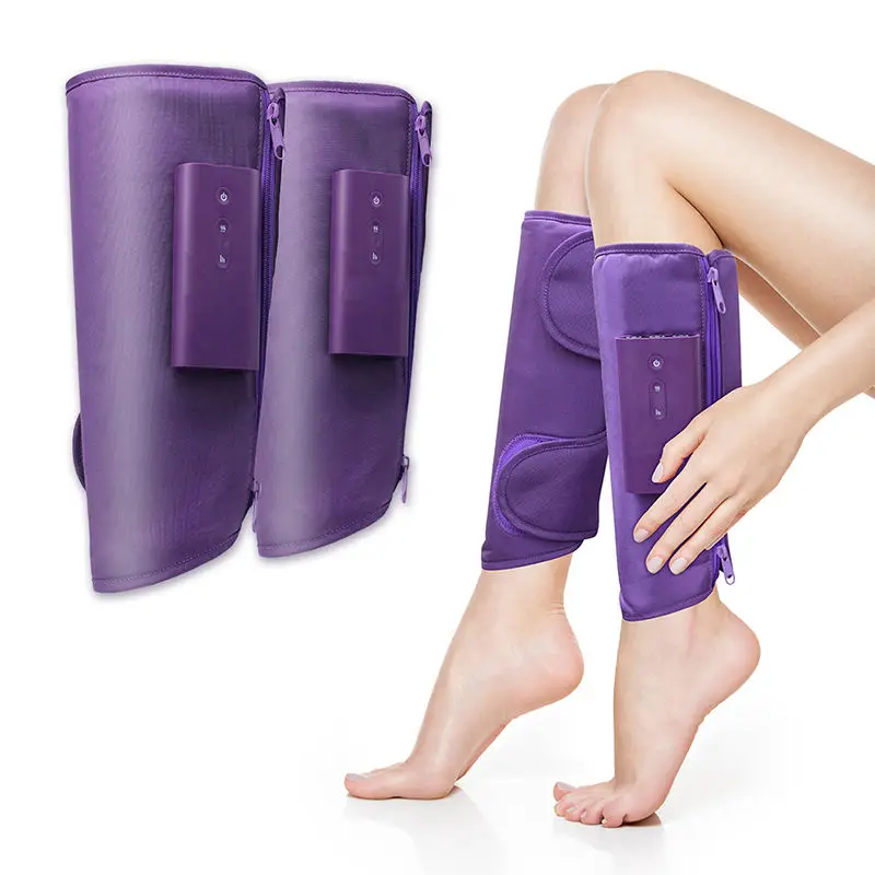 (dois Itens Roxos) Massageador De Perna Com Airbag/massageador De Panturrilha