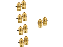 Conjunto De 10 Soquetes De Lâmpada Vintage Com Parafusos Para Lâmpadas Led E
