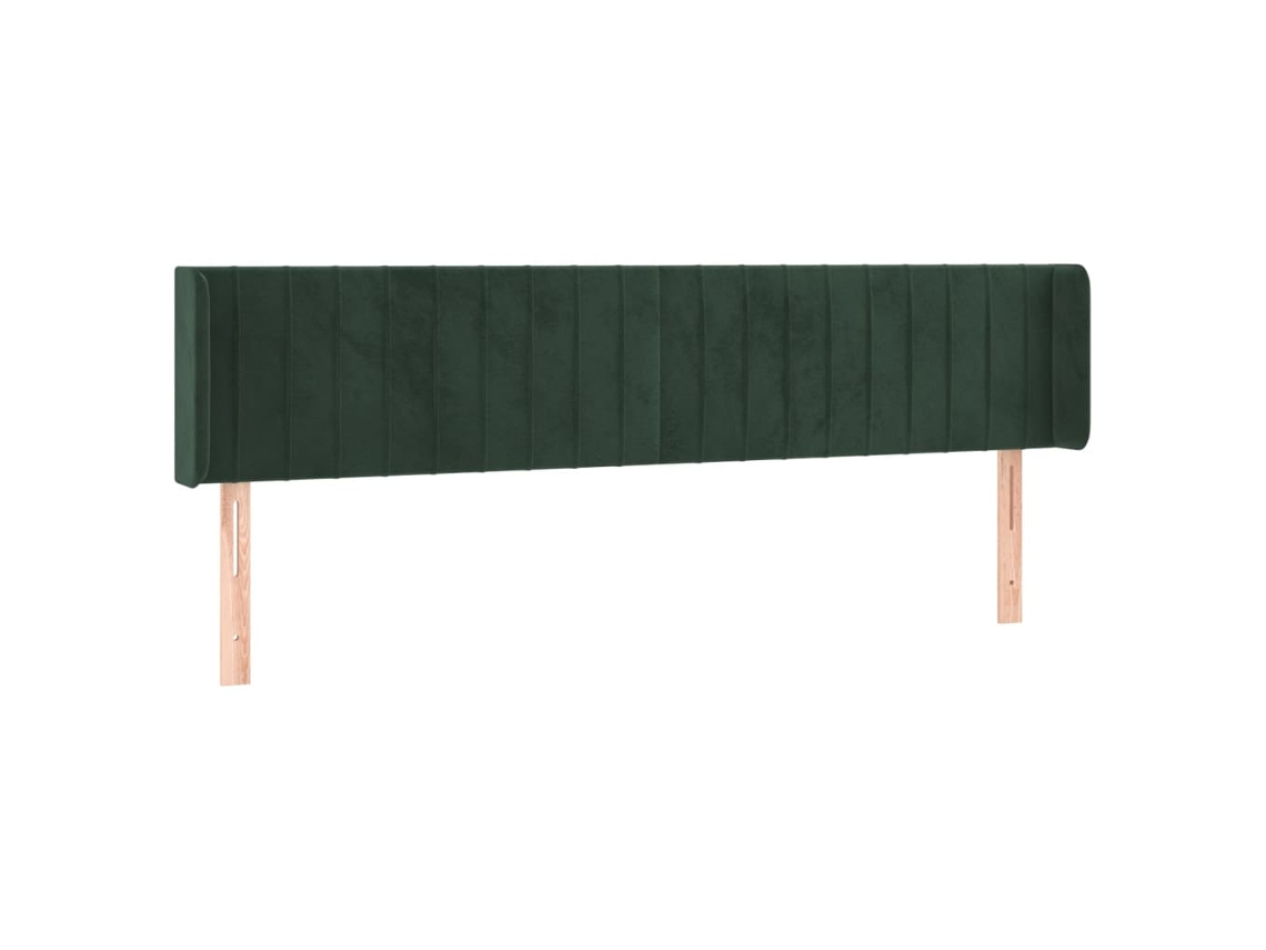 Headboard, Headboards Vidaxl Verde Veludo (183 X 16 X 78/88 Cm)