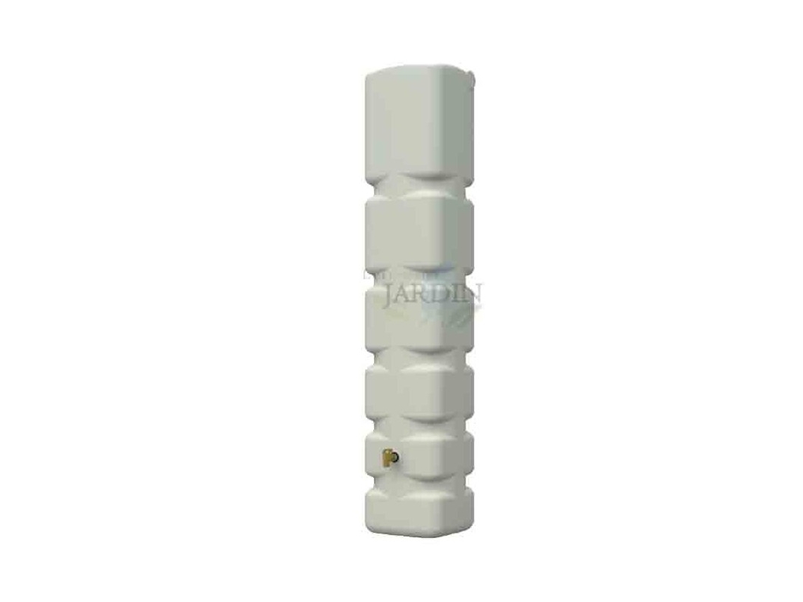 Tanque de Água Vertical em Polietileno 300 Litros Medidas: 42X40X210 Cm Bege Inclui torneira de plástico GRAF