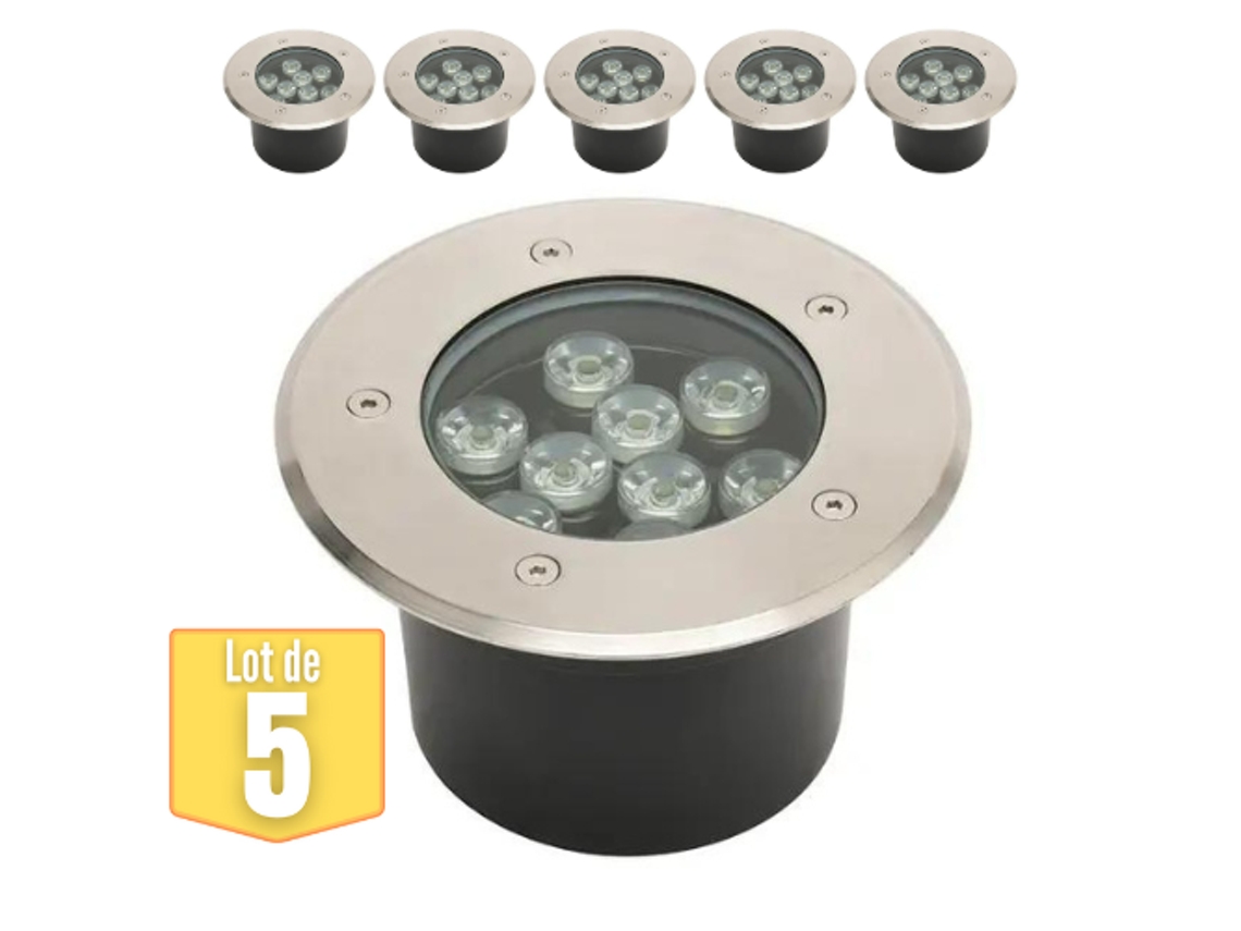 Conjunto de 5 Leds À Prova D'Água -In 9W 900Lm 4000K Ip67 HOROZ ELECTRIC