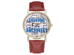 Relógio Feminino Moderno Quartzo Pulseira Couro Pu Elegante Acessório de Moda