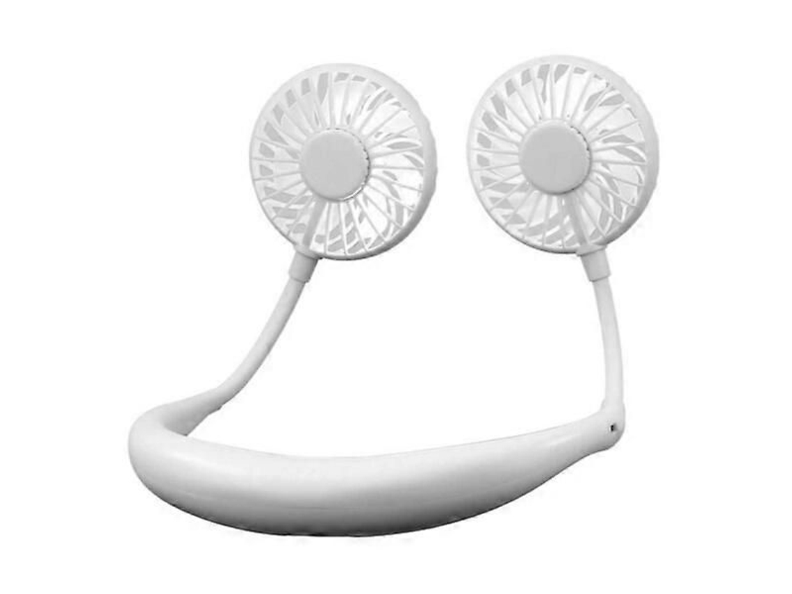 Ventilador De Pescoço - Ventilador Portátil Recarregável Com Alça De Pescoço Branco