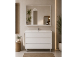 Móvel De Casa De Banho Com Lavatório Origenbath Imperia Sem Espelho 70x45 Cm Branco Nórdico