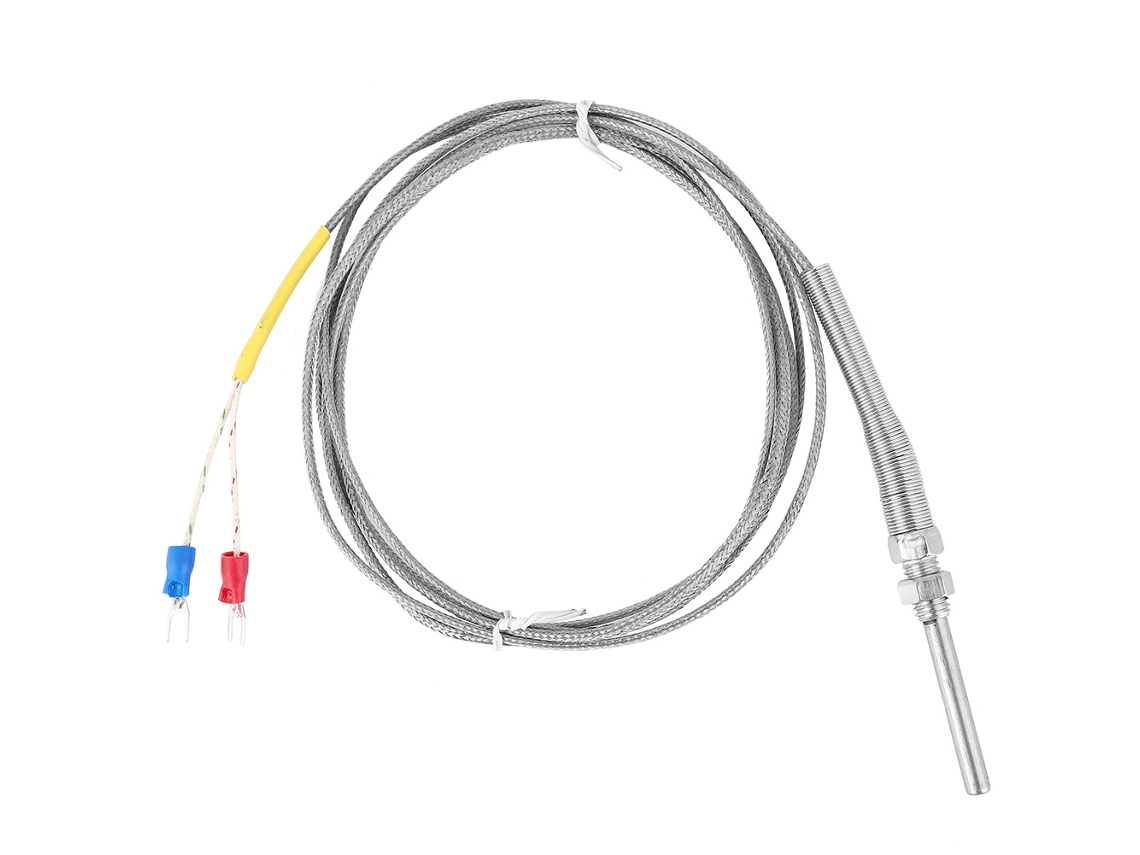 Sonda Termopar Tipo K Inox 2m M8 50mm