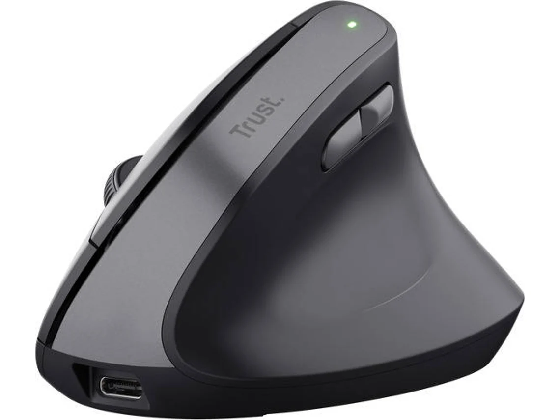 Rato TRUST Sem Fio Bayo II  Ergonómico Ótico (Preto)