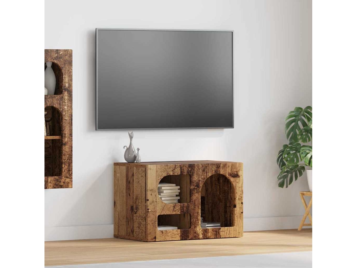 Vidaxl Gabinete Para Tv Elst 60 X 35 X 40 Cm Madeira Antiga