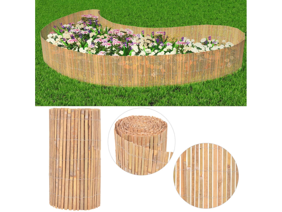 Vidaxl Cerca De Bambu 1000x50 Cm