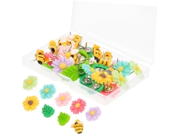 Stobok 60 Peças De Tachinhas Florais Fofas