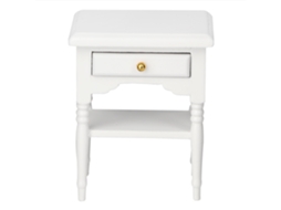 Móveis De Quarto Mini Branco 1:12 Cabeceira De Madeira Para Quarto