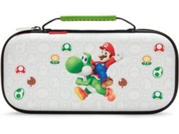 Capa Protetora Powera para Nintendo Switch 2 Mario e Yoshi, Oficialmente Licenciada, Armazenamento Proteção,