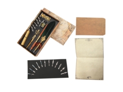 Set Pluma De Pluma Retro Británica Creativa Para Escritura Regalo Para Parejas Empresariales Maestros Verde Oscuro