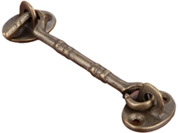 Trinco De Portão, Trava De Ferrolho, Trinco Deslizante Para Portão, Gancho De Cabine 11cm Em Bronze Antigo Para Janela